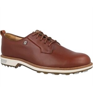 NEW! FootJoy Mens DryJoys Premiere Field Spikeless Golf Shoes Brown Sz 10M $150